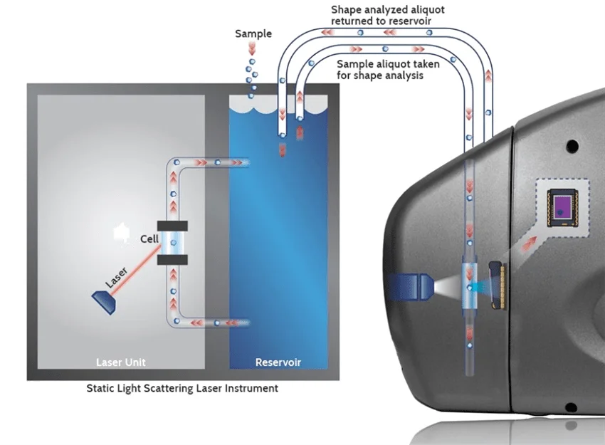 Particle shape compliment to particle size analysis Particle shape compliment to particle size analysis