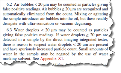 Air bubbles and water droplets in oil