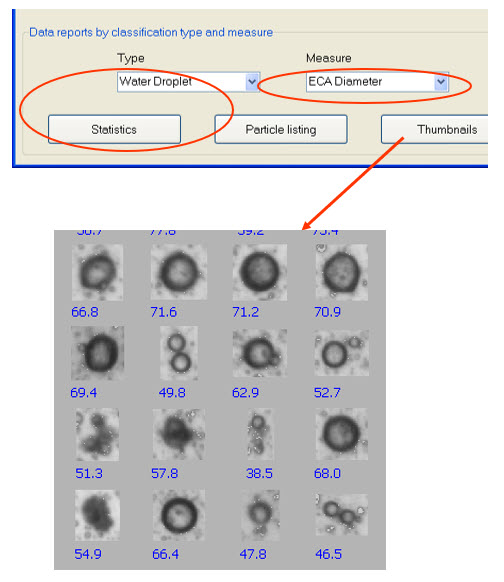 particle classification thumbnails