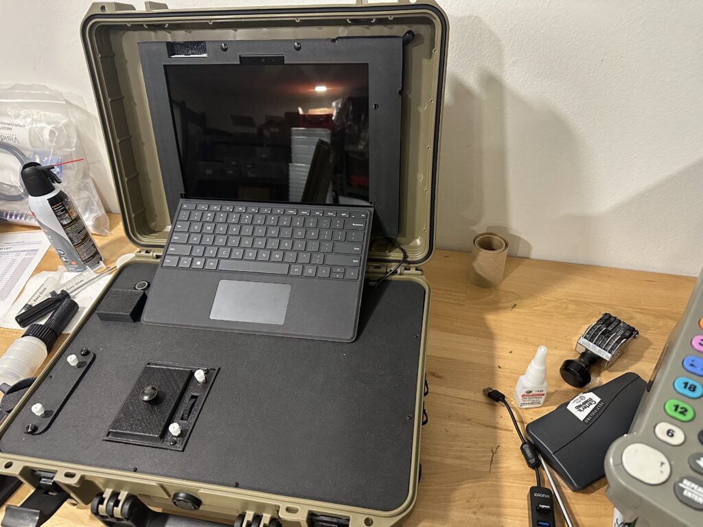 Raptor system uses the Microsoft Surface Pro computer.